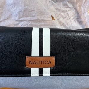 Nautica NWT Money Manager tri-fold wallet in Deep Sea Dive